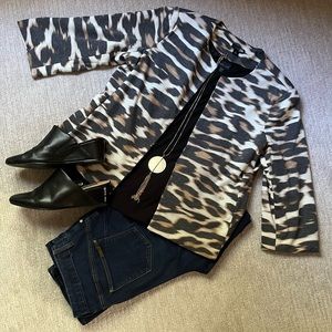 Stunning muted leopard print jacket by East 5th